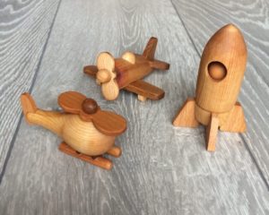 Набор маленьких игрушек — Вертолет, Ракета, Самолет